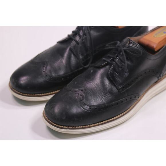 Cole Haan Men\'s 9.5 Original Grand Wingtip Oxford Black Dress Shoes c26469 main image 6